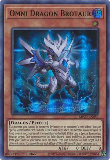 Picture of Omni Dragon Brotaur - MP20-EN059 - Ultra Rare 1st Edition