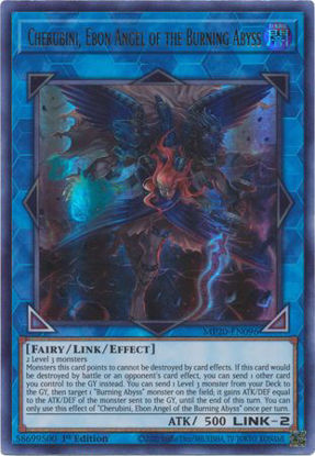 Cherubini, Ebon Angel of the Burning Abyss - MP20-EN096 - Ultra Rare 1st Edition