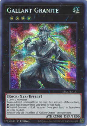 Gallant Granite - MP20-EN167 - Prismatic Secret Rare 1st Edition