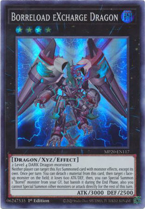 Borreload eXcharge Dragon - MP20-EN117 - Super Rare 1st Edition