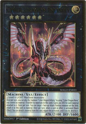 Cyber Dragon Infinity - MAGO-EN033 - Premium Gold Rare 1st Edition