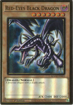 Red-Eyes Black Dragon - MAGO-EN003 - Premium Gold Rare 1st Edition