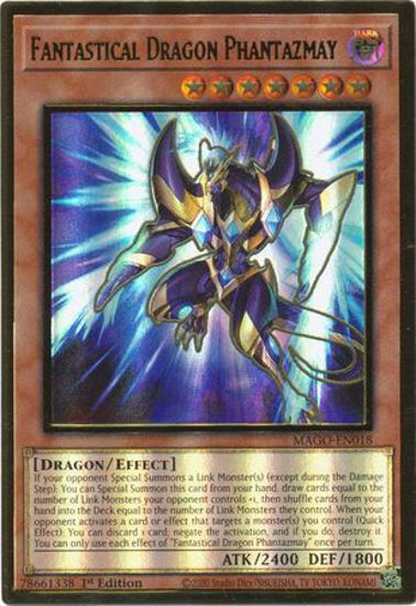 Fantastical Dragon Phantazmay (Alternate Art) - MAGO-EN018 - Premium Gold Rare 1st Edition