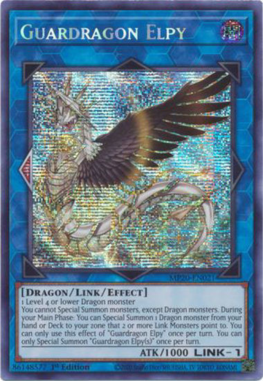 Guardragon Elpy - MP20-EN021 - Prismatic Secret Rare 1st Edition