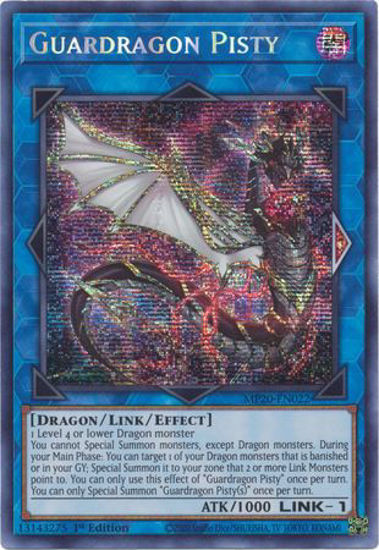 Guardragon Pisty - MP20-EN022 - Prismatic Secret Rare 1st Edition