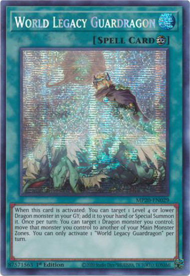 World Legacy Guardragon - MP20-EN029 - Prismatic Secret Rare 1st Edition