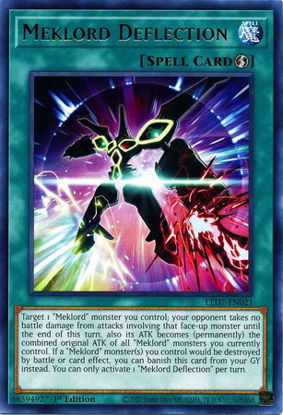 Meklord Deflection - LED7-EN021 - Rare 1st Edition