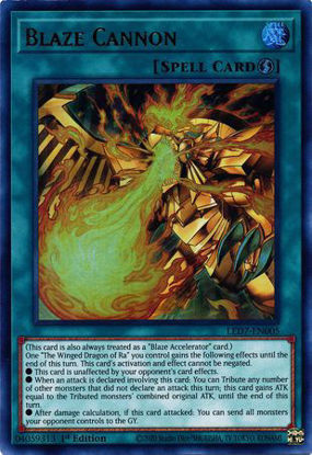 Blaze Cannon - LED7-EN005 - Ultra Rare 1st Edition