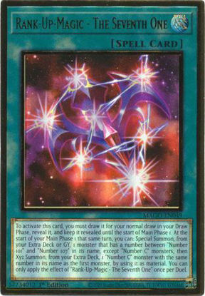 Rank-Up-Magic - The Seventh One - MAGO-EN049 - Premium Gold Rare 1st Edition