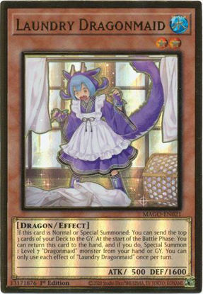 Laundry Dragonmaid - MAGO-EN021 - Premium Gold Rare 1st Edition