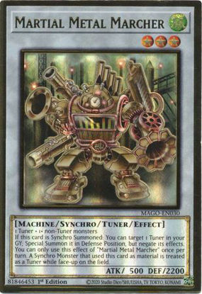 Martial Metal Marcher - MAGO-EN030 - Premium Gold Rare 1st Edition