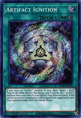 Artifact Ignition - BLAR-EN074 - Secret Rare 1st Edition