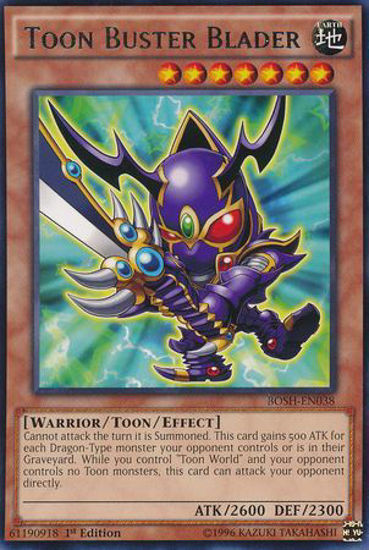 Toon Buster Blader - BOSH-EN038 - Rare 1st Edition