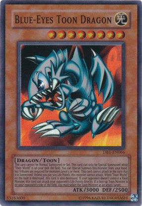 Blue-Eyes Toon Dragon - DB1-EN066 - Super Rare