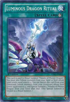 Luminous Dragon Ritual - LVAL-EN062 - Common 1st Edition