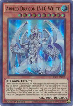 Armed Dragon LV10 White - BLVO-EN005 - Ultra Rare 1st Edition