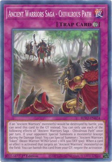 Ancient Warriors Saga - Chivalrous Path - BLVO-EN074 - Common 1st Edition