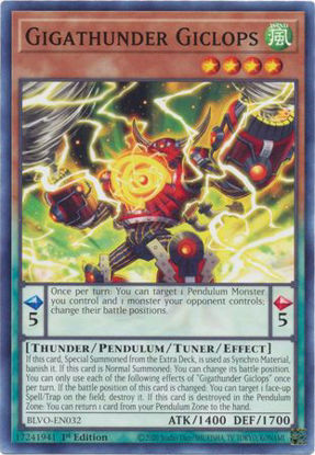 Gigathunder Giclops - BLVO-EN032 - Common 1st Edition