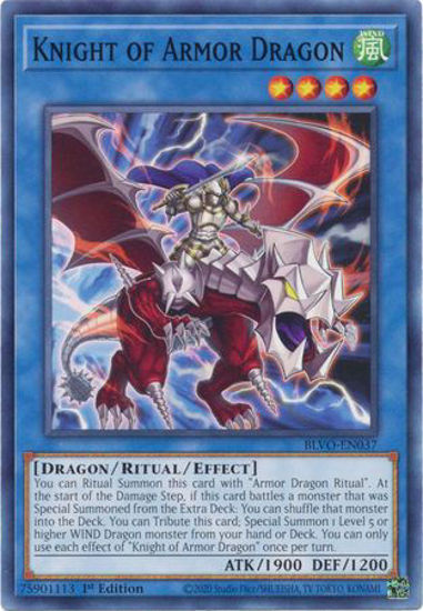 Knight of Armor Dragon - BLVO-EN037 - Common 1st Edition