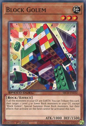 Block Golem - SBCB-EN032 - Common 1st Edition