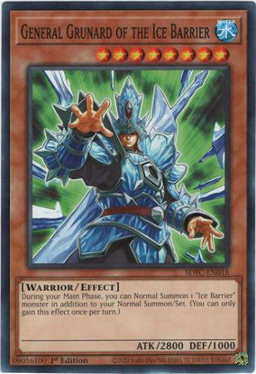 General Grunard of the Ice Barrier - SDFC-EN018 - Common 1st Edition