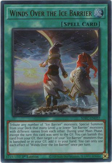 Winds Over the Ice Barrier - SDFC-EN027 - Ultra Rare 1st Edition