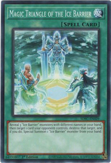 Magic Triangle of the Ice Barrier - SDFC-EN029 - Common 1st Edition