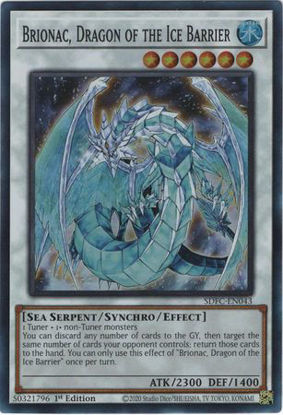 Brionac, Dragon of the Ice Barrier - SDFC-EN043 - Super Rare 1st Edition