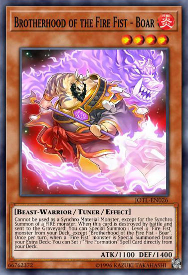 Brotherhood of the Fire Fist - Boar - JOTL-EN026 - Rare Unlimited