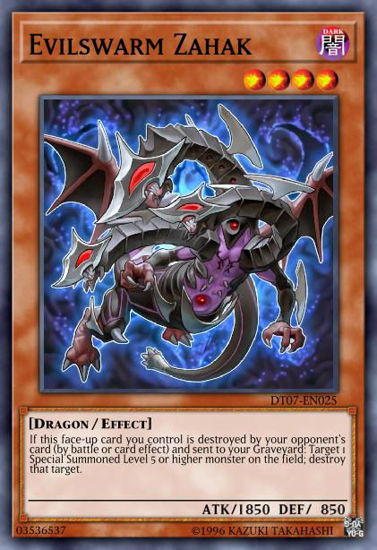 Evilswarm Zahak - HA07-EN012 - Super Rare 1st Edition