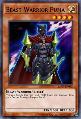 Beast-Warrior Puma - HA07-EN032 - Super Rare 1st Edition