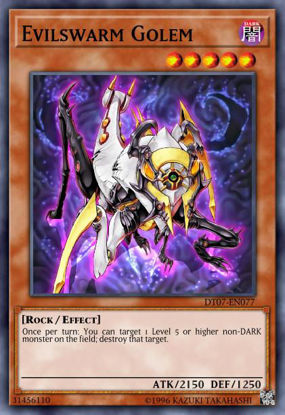 Evilswarm Golem - HA07-EN053 - Super Rare 1st Edition