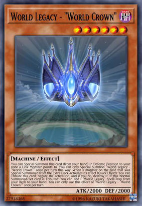 World Legacy - "World Crown" - CYHO-EN011 - Rare 1st Edition