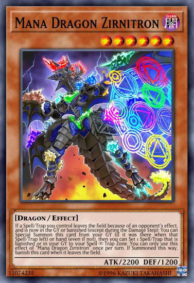 Mana Dragon Zirnitron - CYHO-EN021 - Super Rare 1st Edition