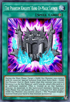 The Phantom Knights' Rank-Up-Magic Launch - INOV-EN054 - Super Rare 1st Edition