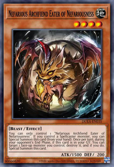 Nefarious Archfiend Eater of Nefariousness - DUEA-EN035 - Common Unlimited