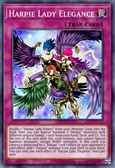 Harpie Lady Elegance - LED4-EN005 - Rare 1st Edition