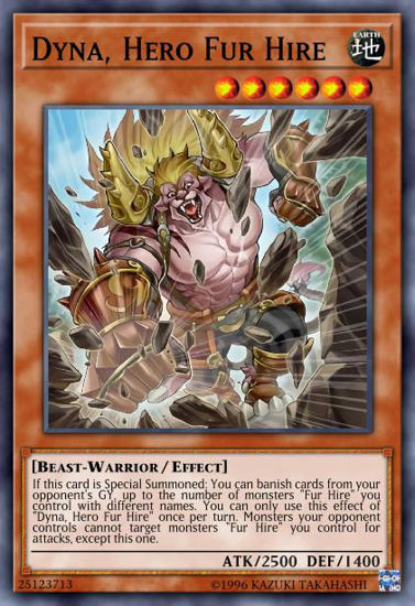 Dyna, Hero Fur Hire - DASA-EN021 - Secret Rare 1st Edition