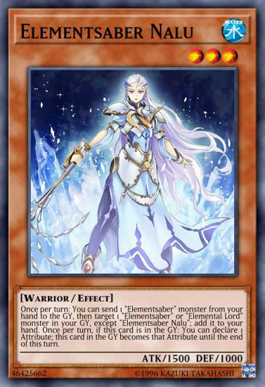 Elementsaber Nalu - FLOD-EN021 - Super Rare 1st Edition