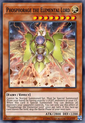 Phosphorage the Elemental Lord - FLOD-EN026 - Super Rare 1st Edition