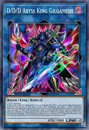 D/D/D Abyss King Gilgamesh - DUOV-EN004 - Ultra Rare 1st Edition