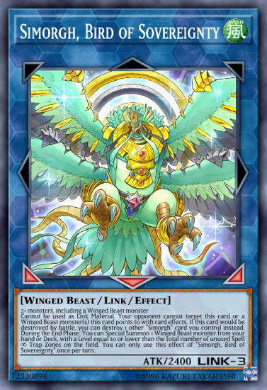 Simorgh, Bird of Sovereignty - DUOV-EN012 - Ultra Rare 1st Edition