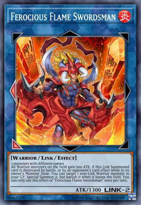 Ferocious Flame Swordsman - DUOV-EN032 - Ultra Rare 1st Edition