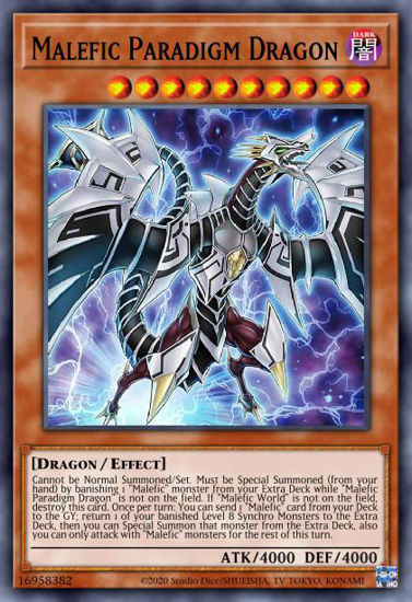 Malefic Paradigm Dragon - BLAR-EN019 - Ultra Rare 1st Edition