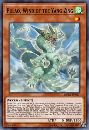 Pulao, Wind of the Yang Zing - MP15-EN086 - Super Rare 1st Edition