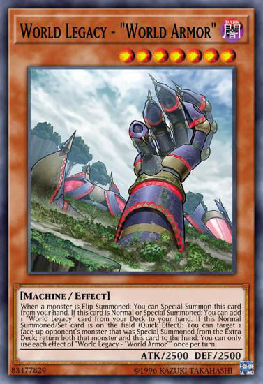 World Legacy - "World Armor" - MP18-EN117 - Rare 1st Edition