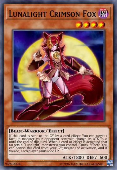 Lunalight Crimson Fox - MP18-EN163 - Common 1st Edition