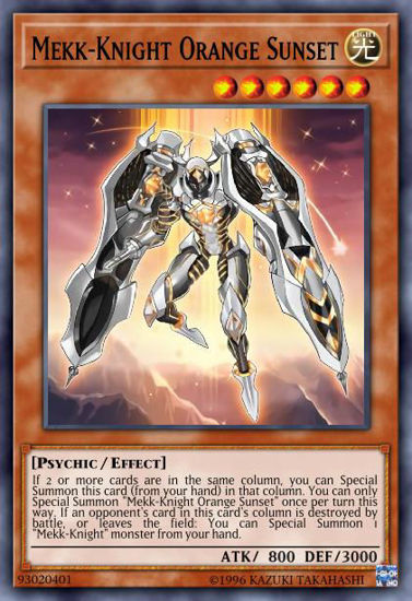 Mekk-Knight Orange Sunset - MP18-EN179 - Common 1st Edition