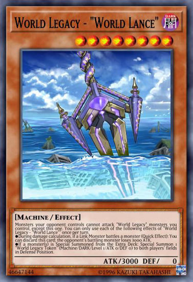 World Legacy - "World Lance" - MP19-EN012 - Super Rare 1st Edition