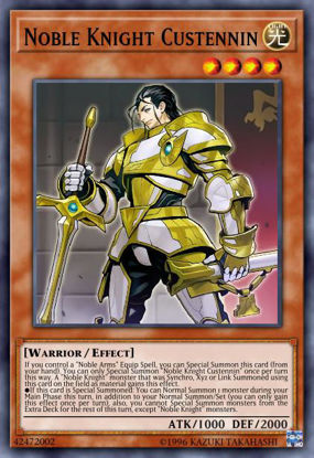 Noble Knight Custennin - MP19-EN141 - Rare 1st Edition